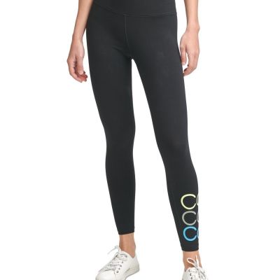 Calvin Klein Womens Performance Triple Logo Leggings-X-Large